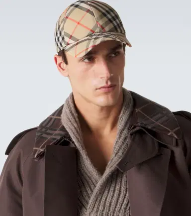 Burberry Check twill baseball cap | Thumbnail 4 Burberry Check twill baseball cap | Thumbnail 4