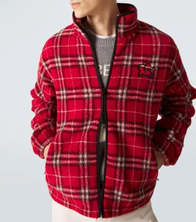 Burberry Check wool-blend jacket | Thumbnail 4 Burberry Check wool-blend jacket | Thumbnail 4
