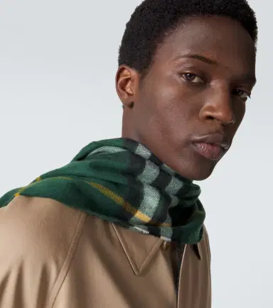 Burberry Check cashmere scarf | Thumbnail 3