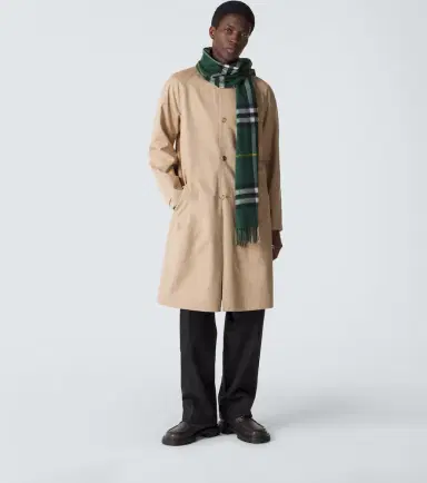 Burberry Check cashmere scarf | Thumbnail 4