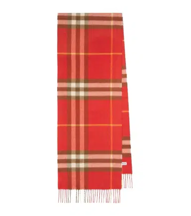 Burberry Check fringed cashmere scarf | Thumbnail 1