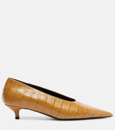 TOTEME 35 Croc-effect leather pumps | Thumbnail 2 TOTEME 35 Croc-effect leather pumps | Thumbnail 2