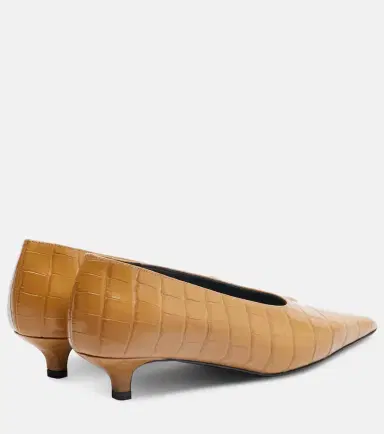 TOTEME 35 Croc-effect leather pumps | Thumbnail 3 TOTEME 35 Croc-effect leather pumps | Thumbnail 3