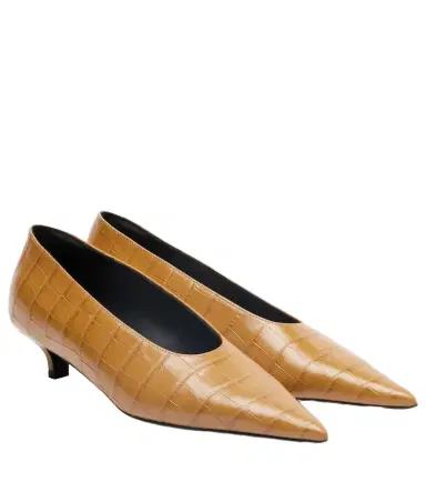 TOTEME 35 Croc-effect leather pumps | Thumbnail 1 TOTEME 35 Croc-effect leather pumps | Thumbnail 1