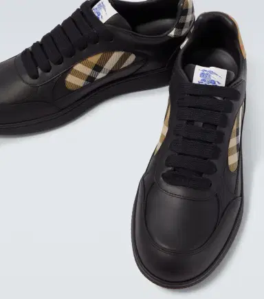 Burberry Terrace Check leather sneakers | Thumbnail 3 Burberry Terrace Check leather sneakers | Thumbnail 3