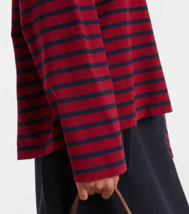 Prada Striped cotton jersey top | Thumbnail 6