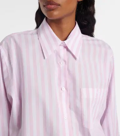 Hunza G Embroidered striped oversized cotton poplin shirt | Thumbnail 6 Hunza G Embroidered striped oversized cotton poplin shirt | Thumbnail 6