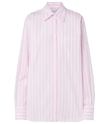 Hunza G Embroidered striped oversized cotton poplin shirt | Thumbnail 1 Hunza G Embroidered striped oversized cotton poplin shirt | Thumbnail 1