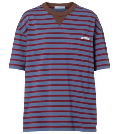 Prada Striped cotton jersey T-shirt | Thumbnail 1