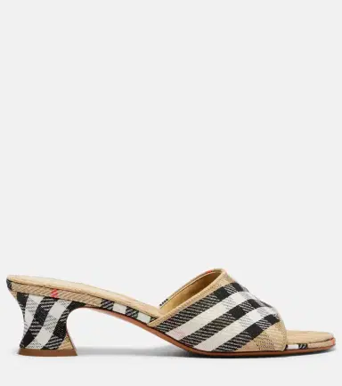 Burberry Sloane 45  Check mules | Thumbnail 2