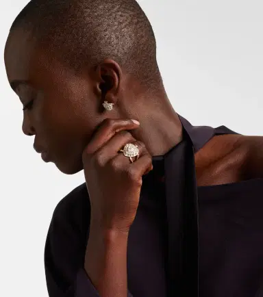 Yvonne Léon Yvonne Léon Tortue Coeur 9kt gold ring with diamonds | Thumbnail 4