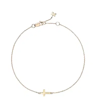 Mateo Mini Cross 14kt gold bracelet | Thumbnail 1