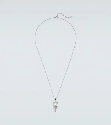 Mateo Sterling silver pendant necklace with pearl | Thumbnail 1