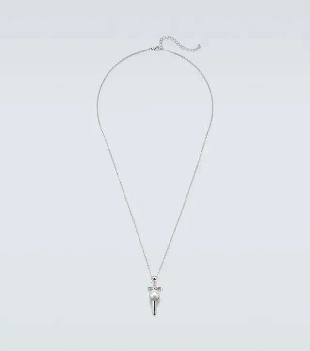 Mateo Sterling silver pendant necklace with pearl