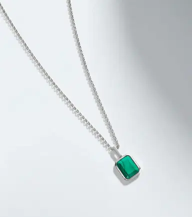 Mateo Sterling silver pendant necklace with malachite | Thumbnail 5 Mateo Sterling silver pendant necklace with malachite | Thumbnail 5