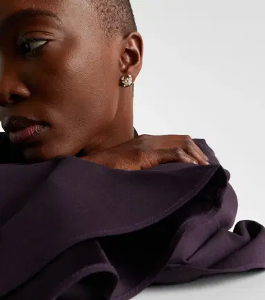 Yvonne Léon Yvonne Léon Crabe Coquillage 9kt gold earrings with diamonds | Thumbnail 4