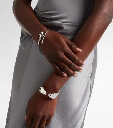 Yvonne Léon Yvonne Léon Requin 9kt white gold bangle with diamonds | Thumbnail 4 Yvonne Léon Yvonne Léon Requin 9kt white gold bangle with diamonds | Thumbnail 4