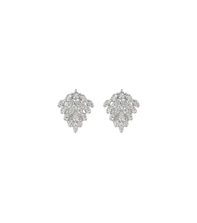 Anita Ko Snowflake 18kt white gold earrings with diamonds