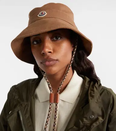Moncler Logo cotton canvas bucket hat | Thumbnail 5