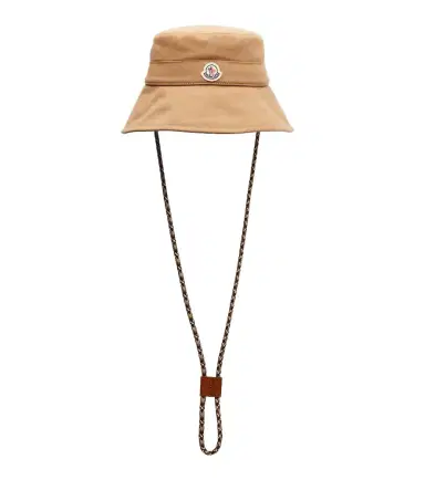Moncler Logo cotton canvas bucket hat | Thumbnail 1