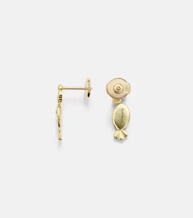 Yvonne Léon Yvonne Léon Sous L'eau 9kt gold earrings with diamonds and sapphires | Thumbnail 4