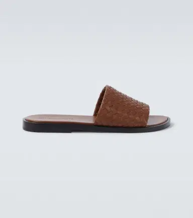 Bottega Veneta Elio Intrecciato leather slides | Thumbnail 4