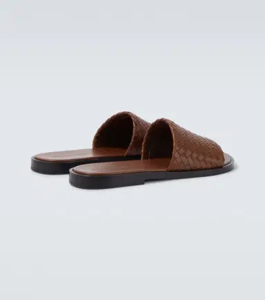 Bottega Veneta Elio Intrecciato leather slides | Thumbnail 5
