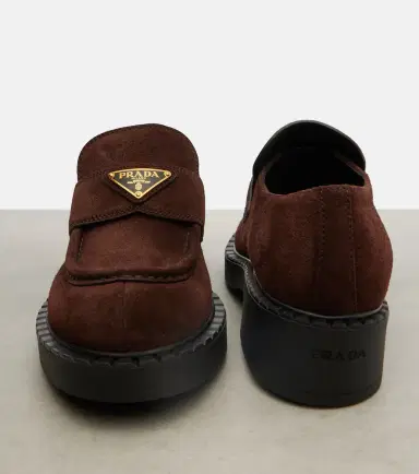 Prada Chocolate suede loafers | Thumbnail 2 Prada Chocolate suede loafers | Thumbnail 2