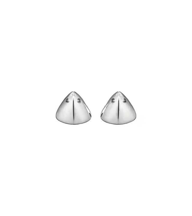 Yvonne Leon Yvonne Léon Requin 9kt white gold earrings with diamonds