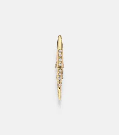 Yvonne Léon Yvonne Léon Marlin Pm 9kt gold single earring with diamonds | Thumbnail 2
