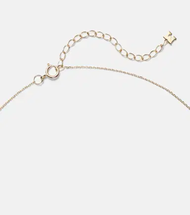 Mateo Petite Venus 14kt gold pendant necklace with diamonds | Thumbnail 2