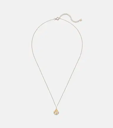 Mateo Petite Venus 14kt gold pendant necklace with diamonds | Thumbnail 1