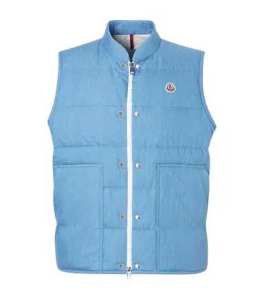 Moncler Heceta denim down vest | Thumbnail 1