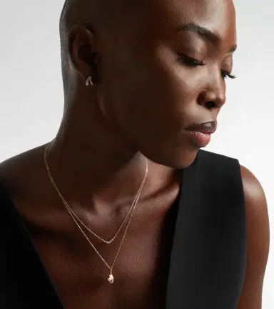Mateo 14kt gold necklace with diamonds | Thumbnail 4