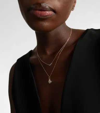 Mateo 14kt gold necklace with diamonds | Thumbnail 5