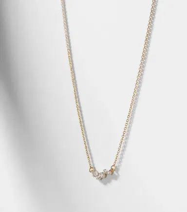 Mateo 14kt gold necklace with diamonds | Thumbnail 6