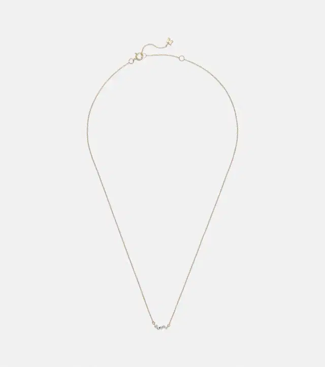 Mateo 14kt gold necklace with diamonds