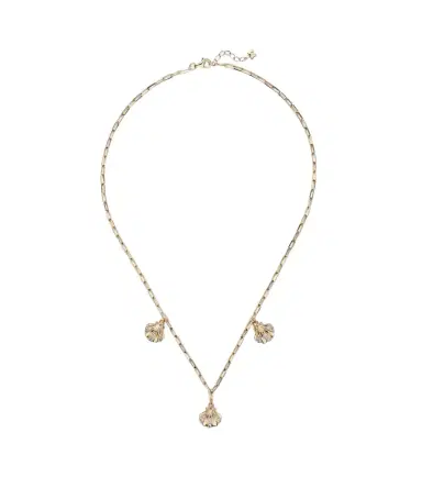 Mateo 3 Petite Venus Shell 14kt gold necklace with diamonds | Thumbnail 1
