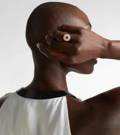 Mateo 14kt gold ring with diamonds and pearls | Thumbnail 4
