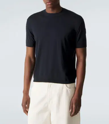 Moncler Silk and cotton T-shirt | Thumbnail 5 Moncler Silk and cotton T-shirt | Thumbnail 5