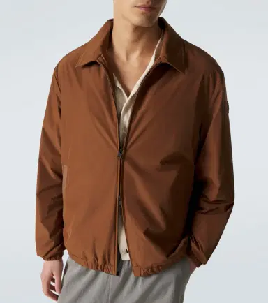 Moncler Socot leather-trimmed blouson jacket | Thumbnail 6 Moncler Socot leather-trimmed blouson jacket | Thumbnail 6