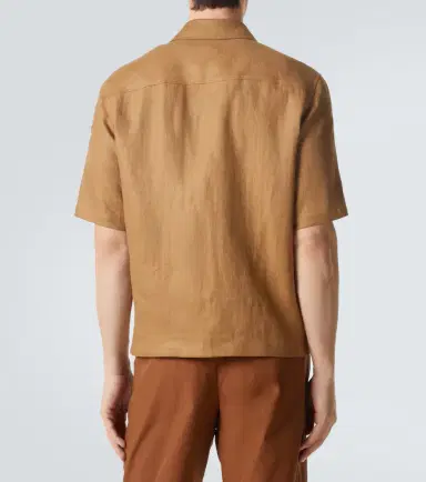 Moncler Linen twill zip-up shirt | Thumbnail 2