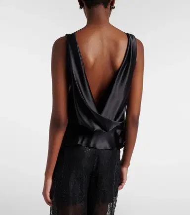 Nina Ricci Silk-blend satin top | Thumbnail 2