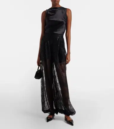 Nina Ricci Silk-blend satin top | Thumbnail 3