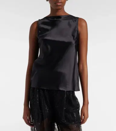 Nina Ricci Silk-blend satin top | Thumbnail 4