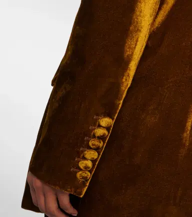 Nina Ricci Double-breasted velvet blazer | Thumbnail 2