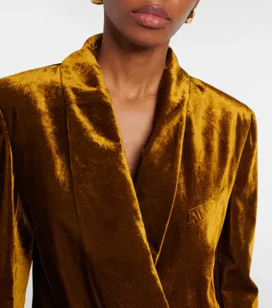 Nina Ricci Double-breasted velvet blazer | Thumbnail 3