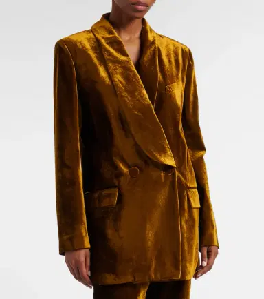 Nina Ricci Double-breasted velvet blazer | Thumbnail 4
