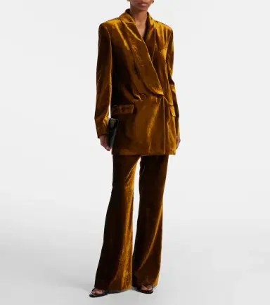 Nina Ricci Double-breasted velvet blazer | Thumbnail 5