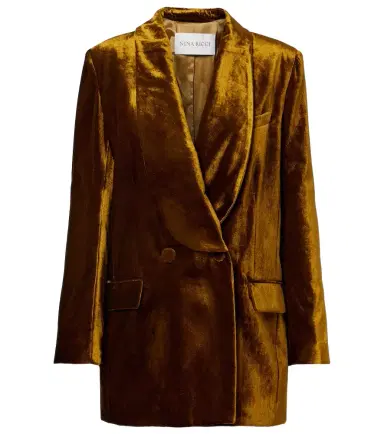 Nina Ricci Double-breasted velvet blazer | Thumbnail 1